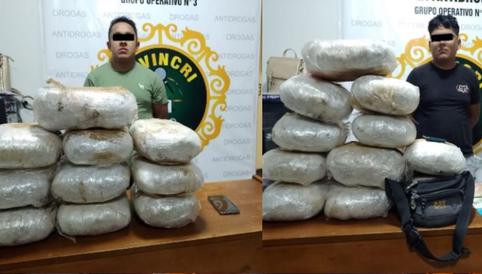 Capturan a "Los Temibles de Pataz" con  40 kilos de marihuana en Huanchaco