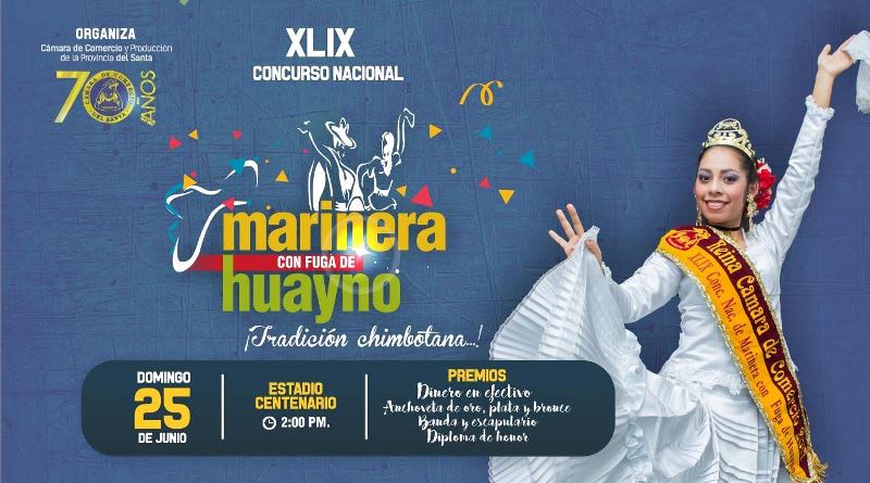 Concurso Nacional de Marinera con Fuga de Huayno se realizará en Chimbote
