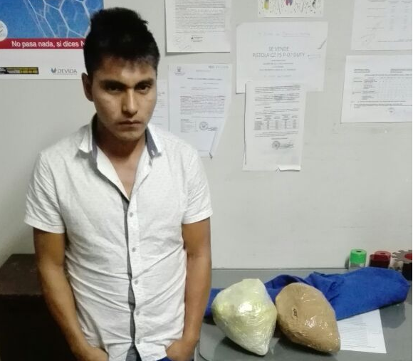 Detienen a sujeto que traía más de 7 kilos de cocaína a Trujillo
