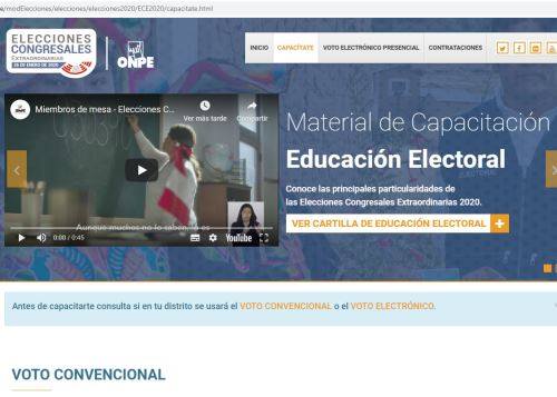 Si eres miembro de mesa y no te capacitaste, todavía tienes posibilidades de hacerlo