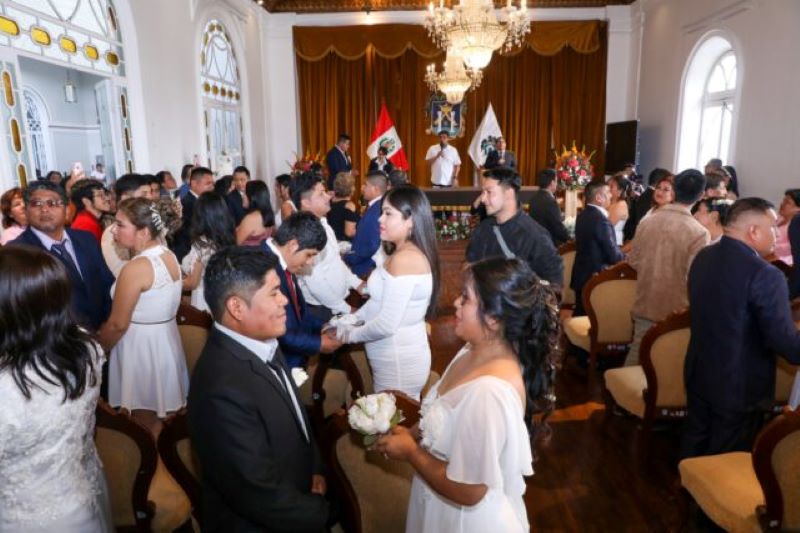 Trujillo: municipio provincial organiza III Matrimonio Civil Comunitario gratuito