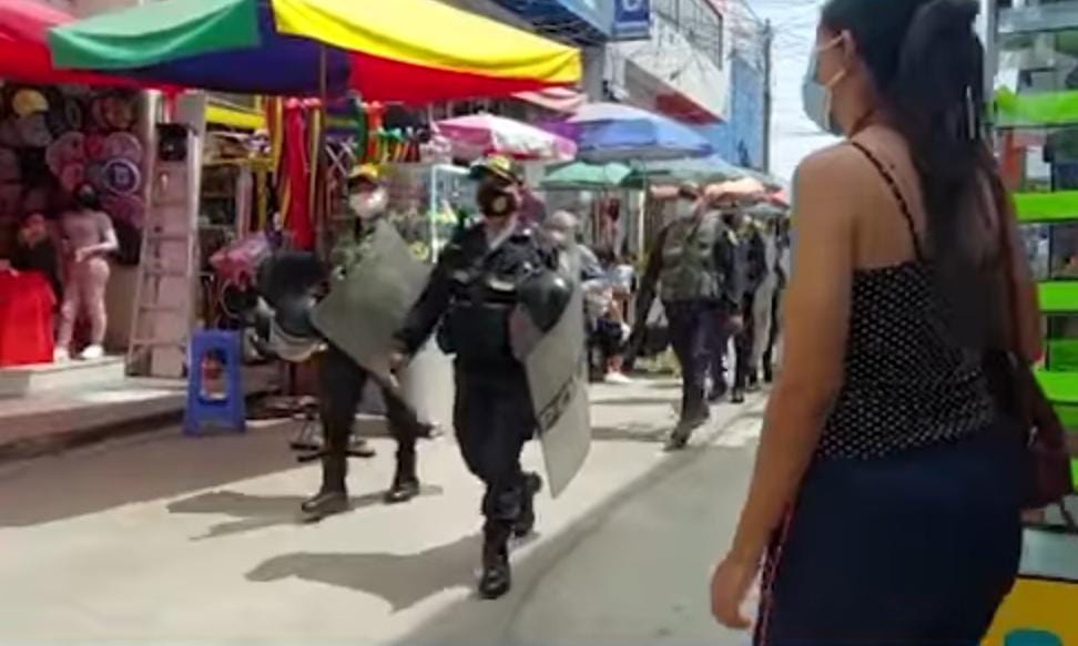 Incautan mercadería de dudosa procedencia en el mercado ex Mayorista de Trujillo