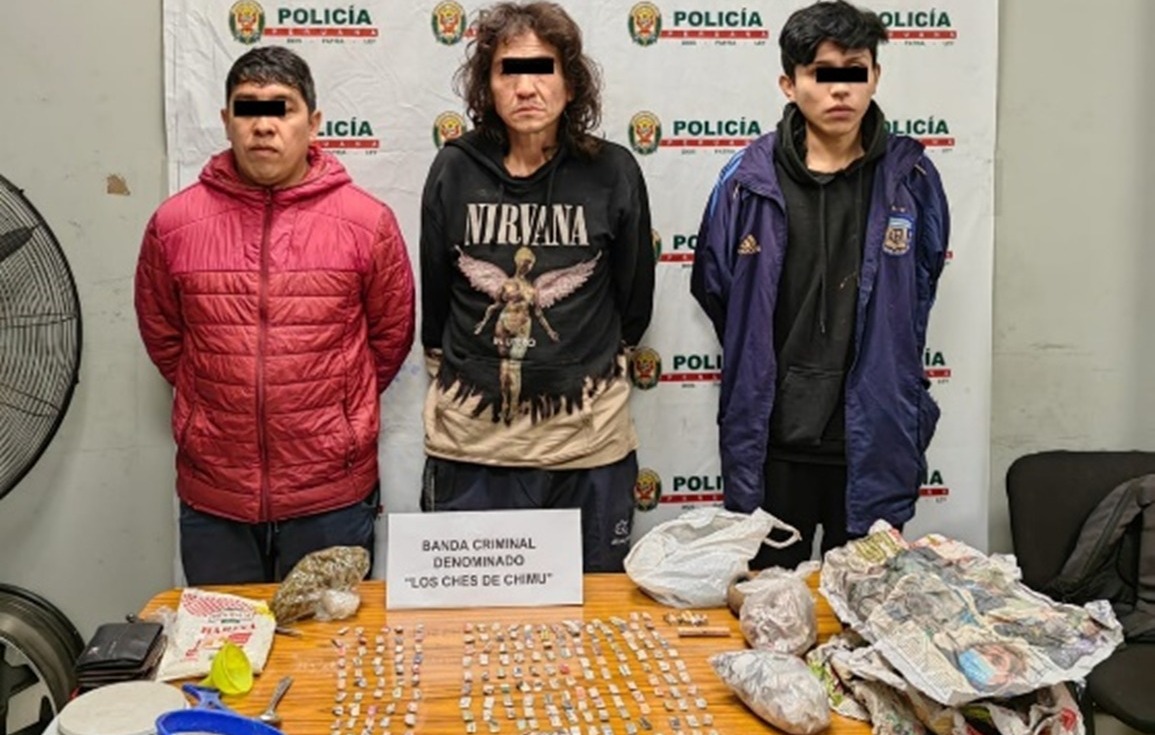 Detienen a microcomercializadores de drogas en urbanización Chimú 