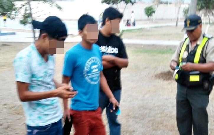 Detienen a cuatro menores que estaban en actitud sospechosa en parque de “El Bosque”