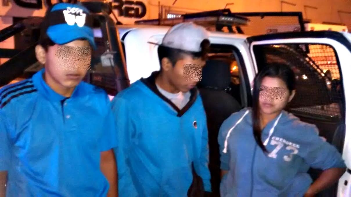 Tres menores acusados de asalto fueron intervenidos por agentes de Serenazgo