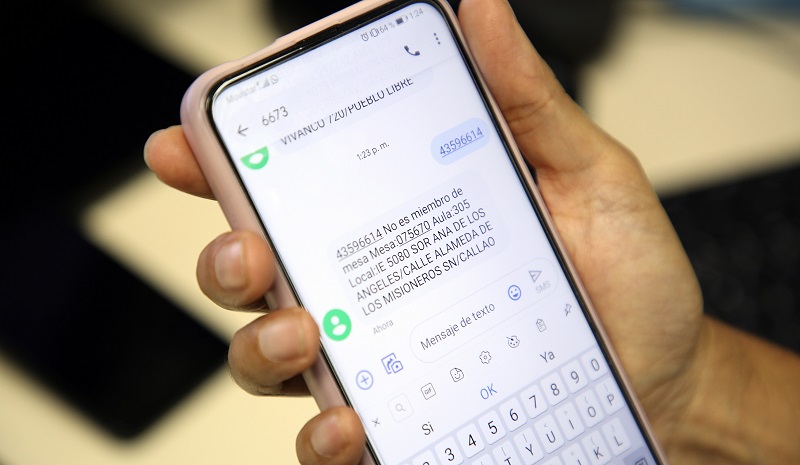 A través de mensaje de texto en su celular electores conocerán locales de votación