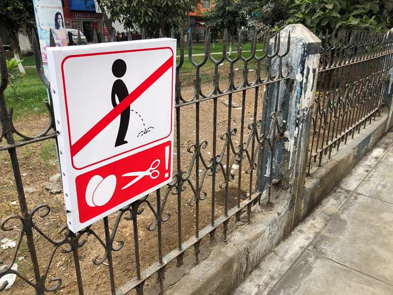 Trujillo: vecinos lanzan advertencia contra sujetos que orinan en parque público