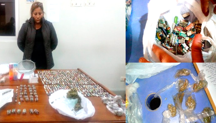 Moche: policía allana vivienda y captura a microcomercializadora de droga