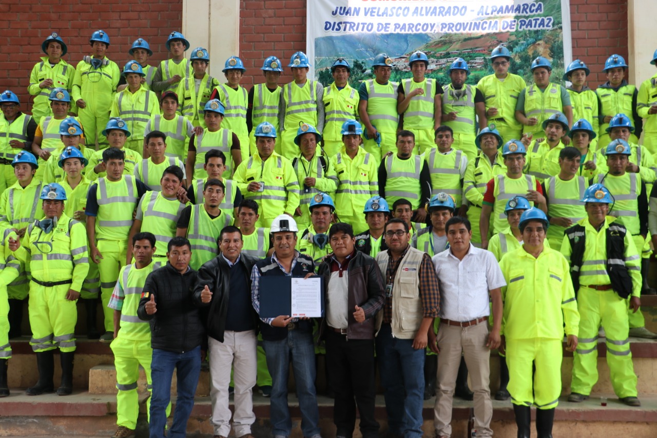 Más de 650 mineros artesanales de Alpamarca ya son formales