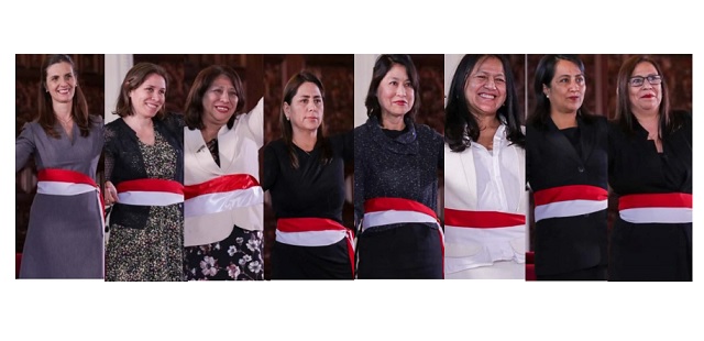 Ocho ministras integran el gabinete de Pedro Angulo