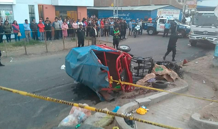 Trujillo: conductor de motocarga muere tras ser embestido por camión