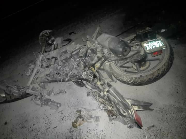 Motociclista de 17 años muere calcinado en el sector de Quirihuac
