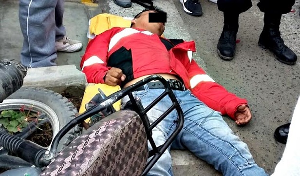 Motociclista fue atropellado por chofer de una ambulancia del Minsa