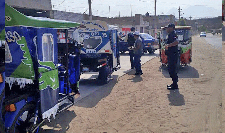 El Porvenir: llevan al depósito a más de 100 mototaxis informales 