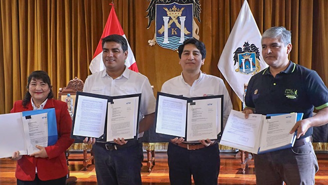 Suscriben acuerdo con banco alemán para el financiamiento del Corredor Troncal Norte Sur de Trujillo