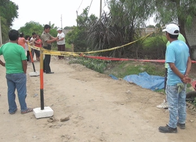 Huanchaco: obrero muere sepultado en zanja de dos metros y medio de profundidad 