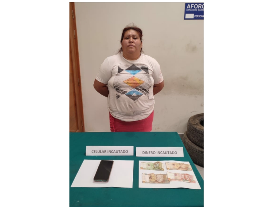 Paiján: capturan a extorsionadora cuando recibía cupo de su víctima