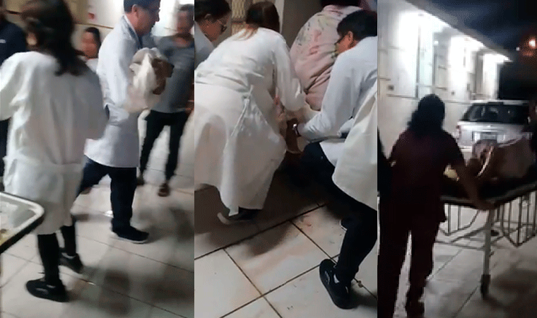 Mujer da a luz en patio de hospital Santa Isabel en El Porvenir