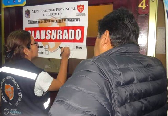 Municipalidad de Trujillo clausuró temporalmente a 163 locales infractores este año