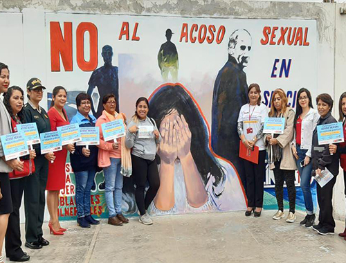 Trujillo: con mural sobre acoso sexual buscan sensibilizar a la población
