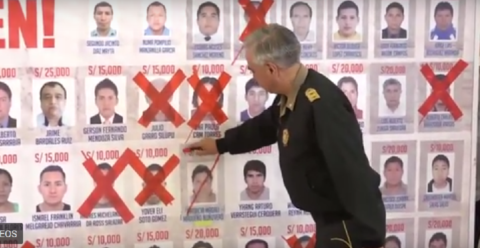 Incluyen a 21 requisitoriados de La Libertad en lista de 75 del Programa de Recompensas