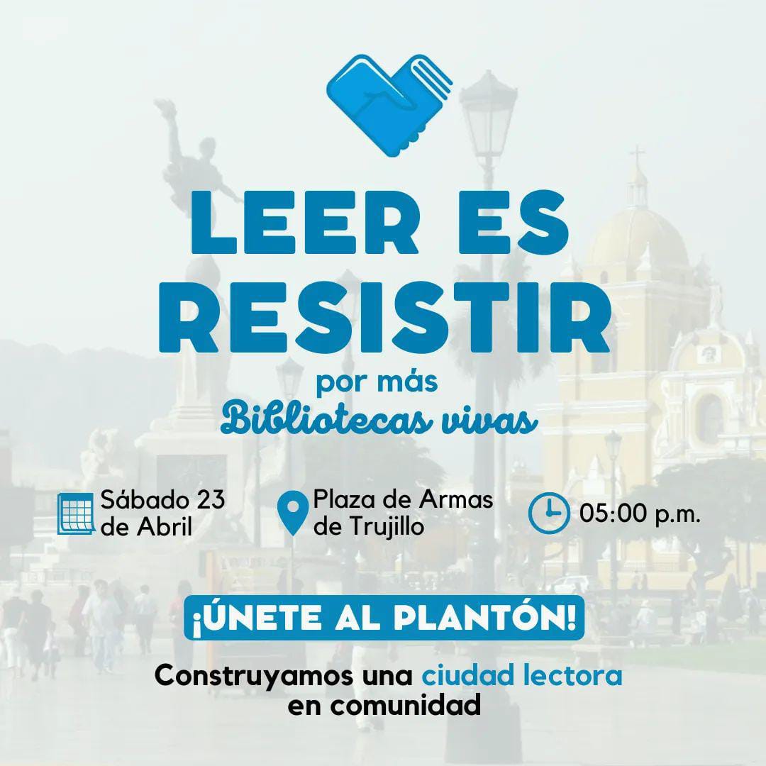 Harán plantón para que reabran la Biblioteca Municipal de Trujillo 