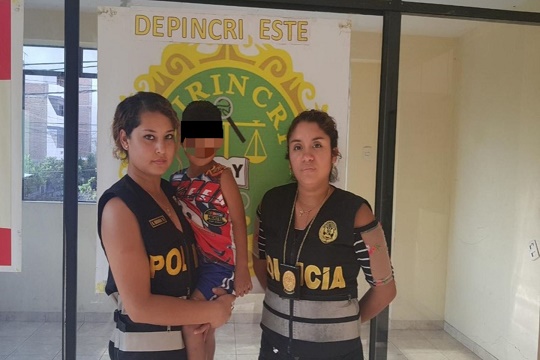 La Policía rescató en Trujillo a niño ecuatoriano registrado como desaparecido