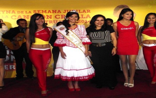 Presentan a Noelia I como la reina de la “Semana Jubilar de la Canción Criolla”