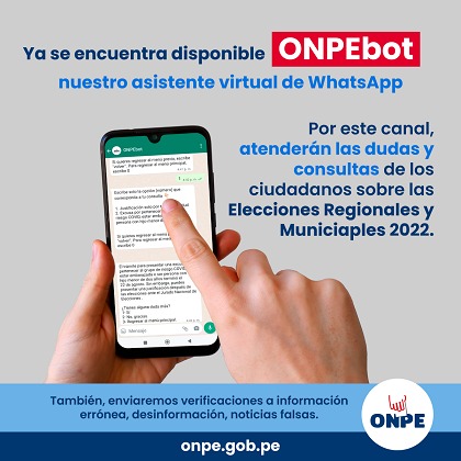 Presentan asistentes virtuales en Whatsapp para brindar información sobre elecciones del 2 de octubre 