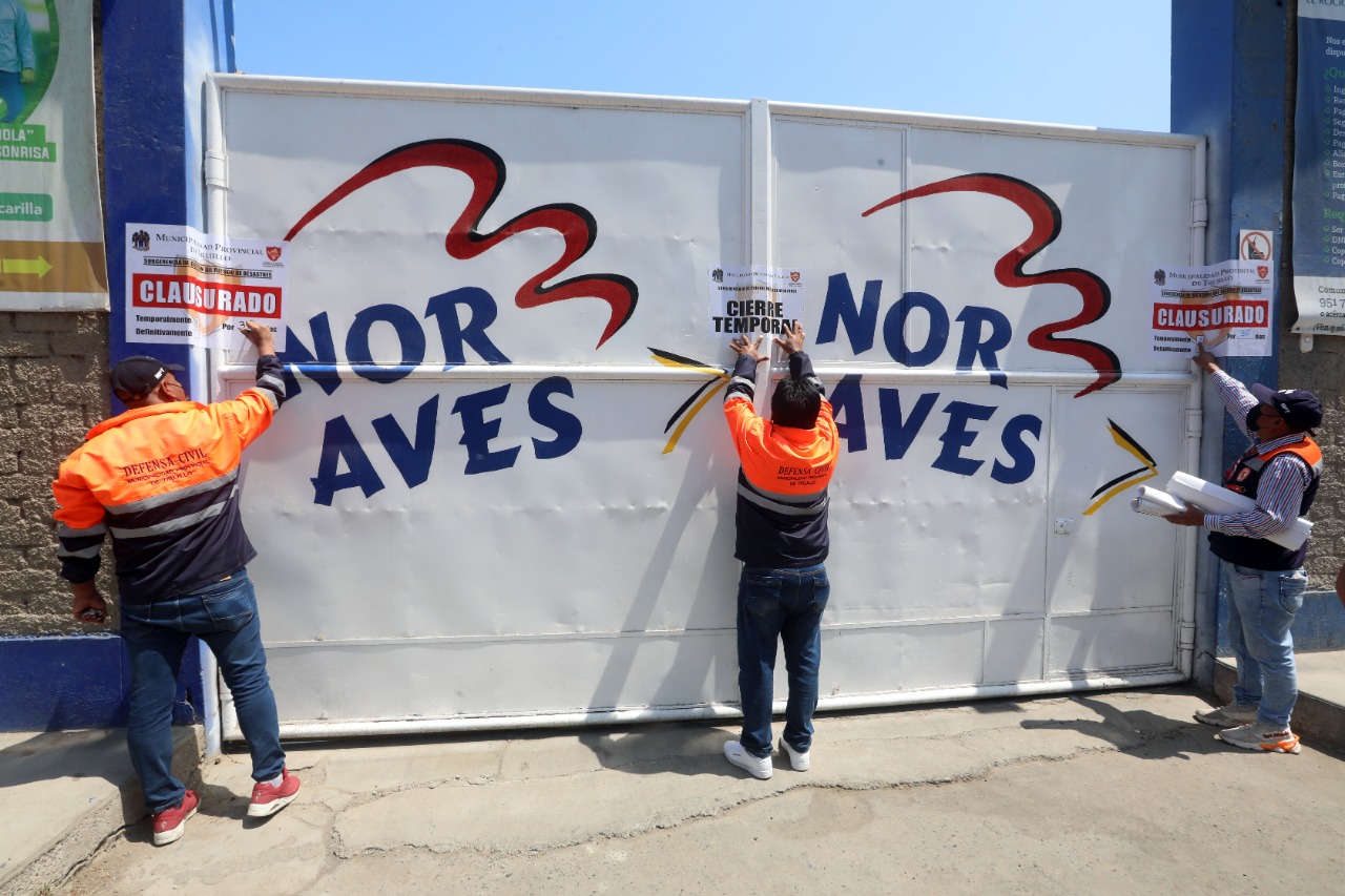 Trujillo: clausuran avícola por no contar con certificado de edificaciones 