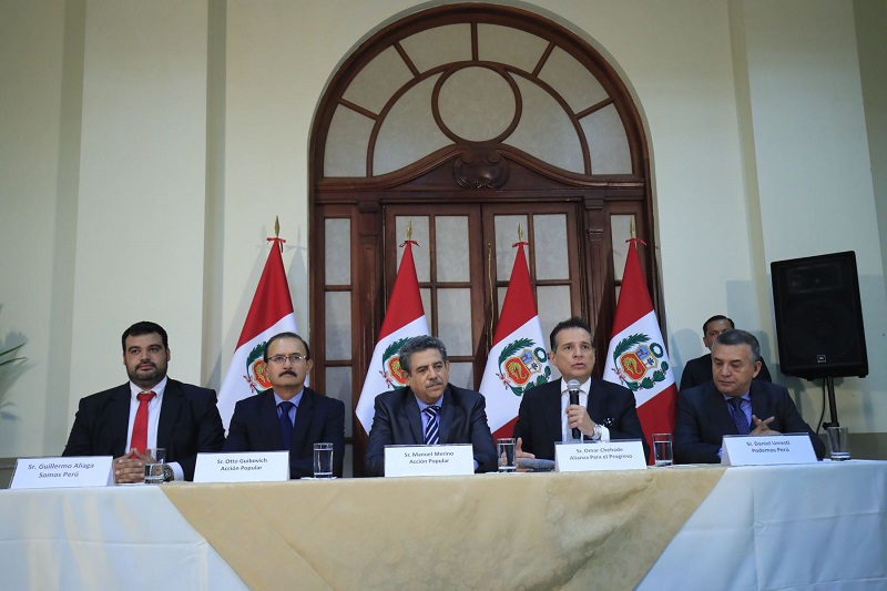 APP, Somos Perú, Acción Popular y Podemos conforman lista a mesa directiva