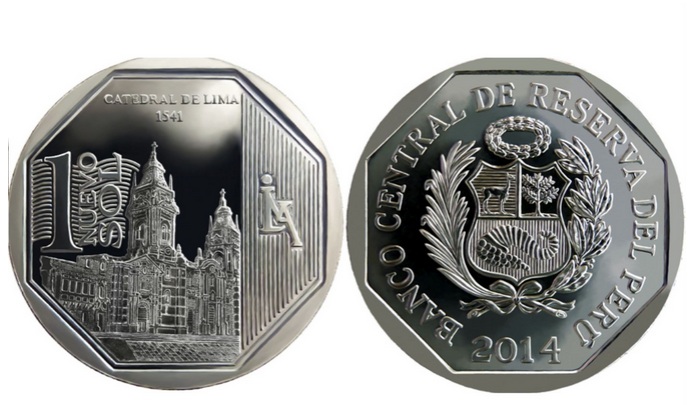  Ponen en circulación nueva moneda de Un Sol alusiva a la Catedral de Lima