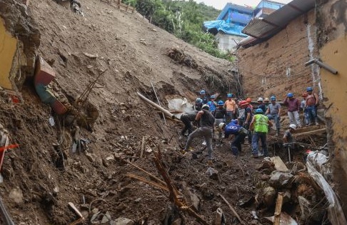 Ingemmet recomienda la reubicación urgente del centro poblado de Retamas en Pataz 