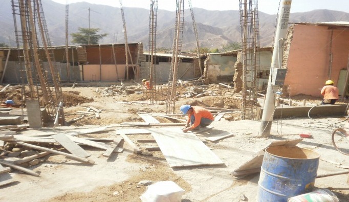 Construcción de comisaría de Simbal se encuentra en 65% de avance