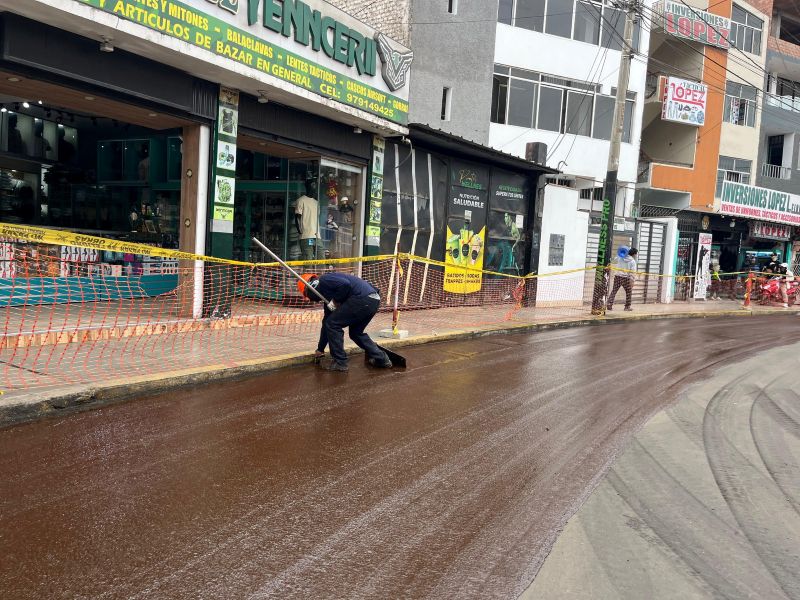 Trujillo: obra de pavimentación de la av. 29 de diciembre tiene más del 70% de avance
