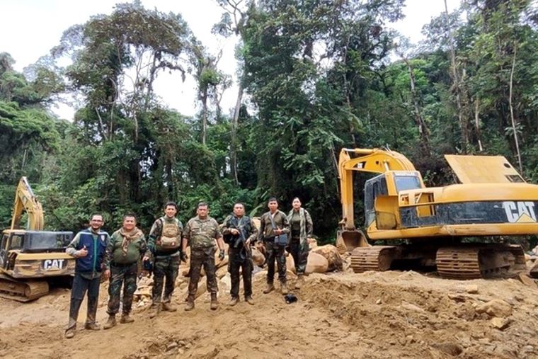 Operativo contra minería ilegal en frontera con Ecuador destruyó maquinaria por S/ 24 millones