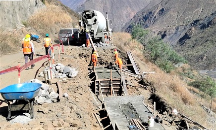 Avanza rehabilitación de carretera Mollepata-Pallasca en beneficio de regiones Áncash y La Libertad