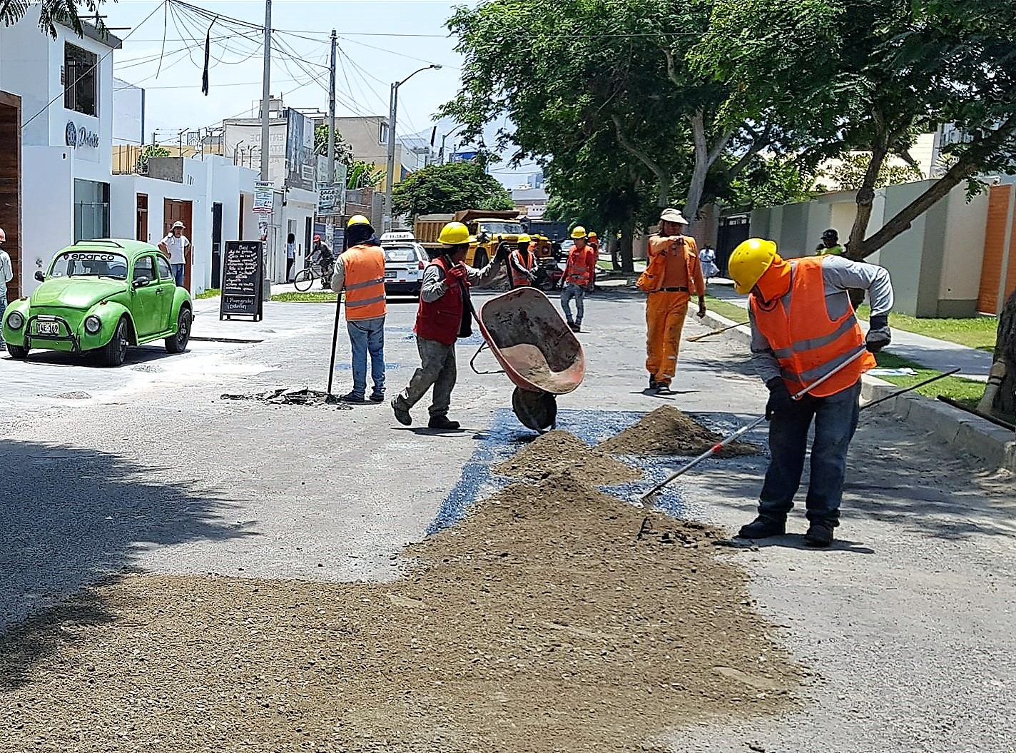 Víctor Larco: municipio inicia mantenimiento de vías en urbanización California