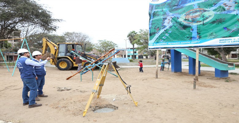 Trujillo: inician trabajos de mejoramiento del parque San Martín de Porres