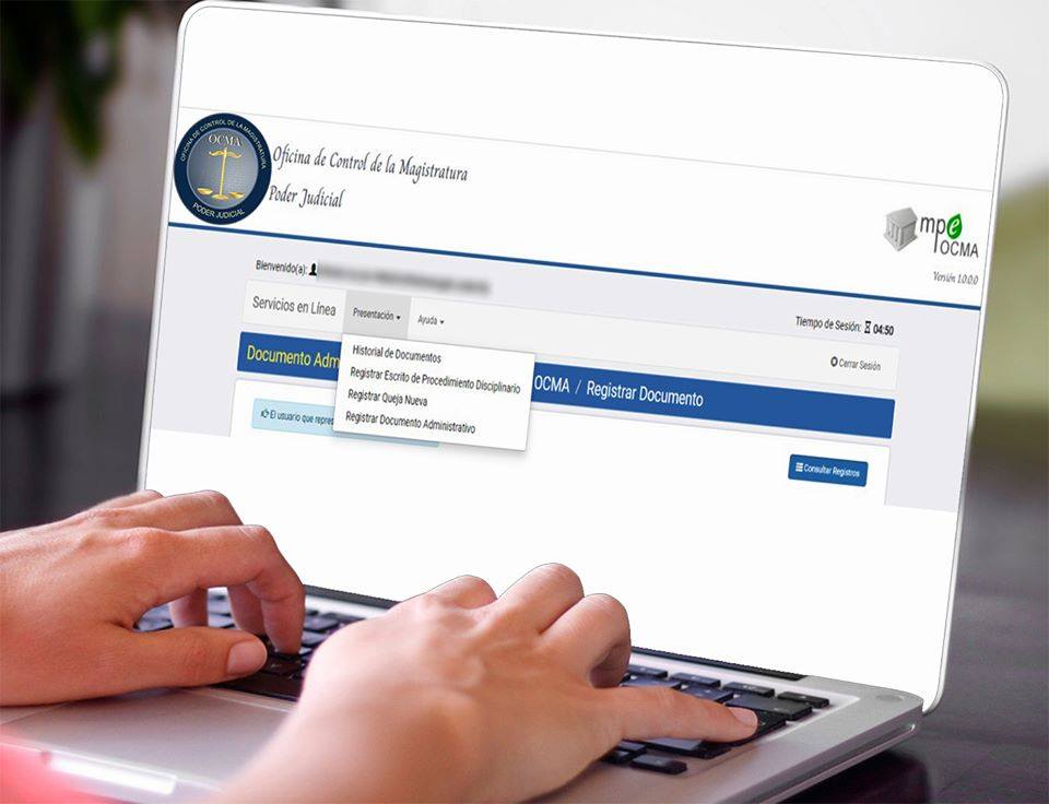 Ocma habilita ‘Mesa de Partes Electrónica’ para ingreso de escritos de trámite documentario