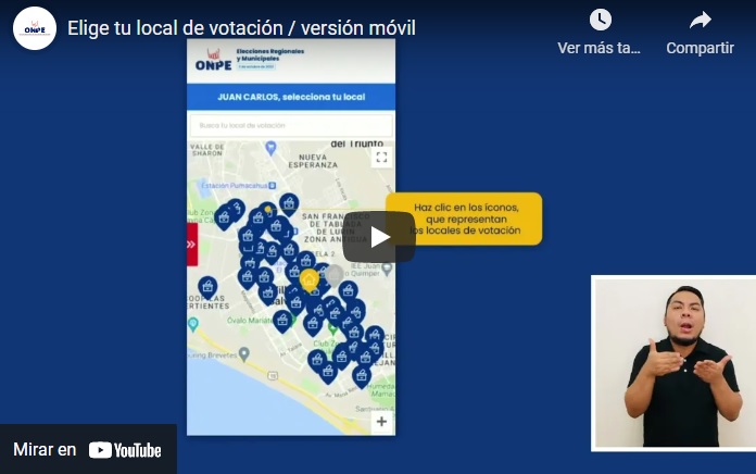Dos millones de peruanas y peruanos ya eligieron su local de votación 