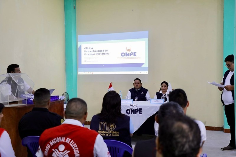 ONPE sorteó a 126 miembros de mesa para la consulta popular de revocatoria 2025