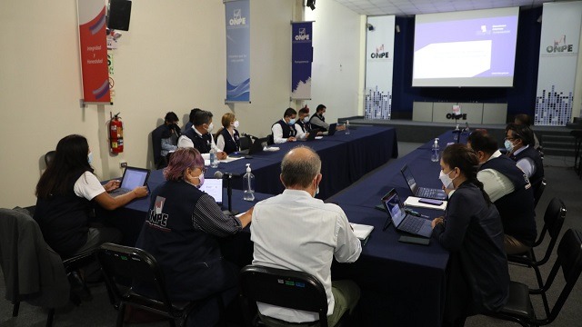 ONPE informa a partidos políticos sobre la conformación de mesas de sufragio