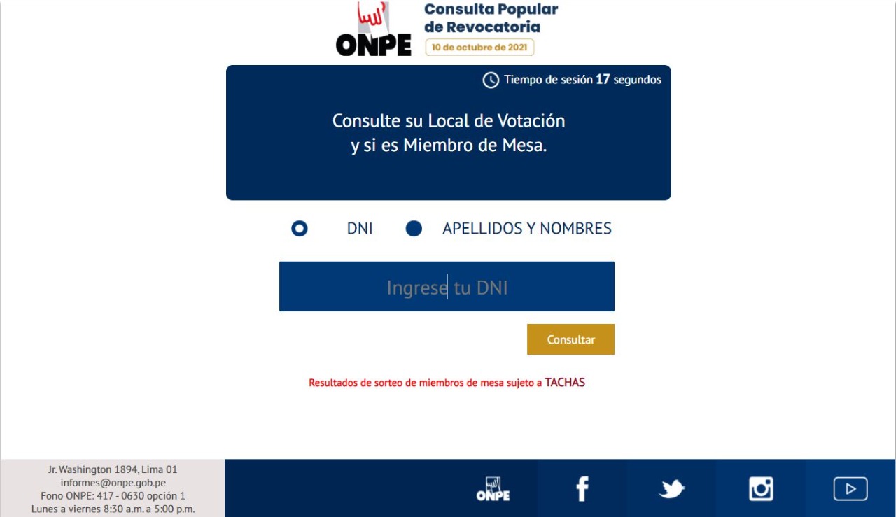 Habilitan módulo para conocer si eres miembro de mesa en Consulta Popular de Revocatoria 2021