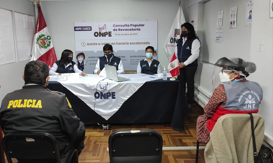 Instalan seis oficinas descentralizadas de Onpe para Consulta Popular de Revocatoria 2021