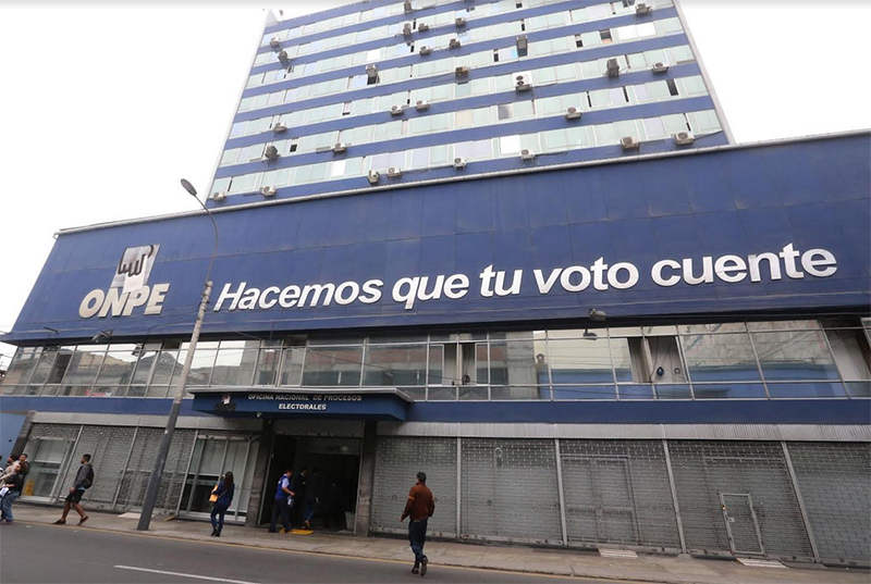 ONPE: Bloque de movimientos regionales encabezará cédula de sufragio