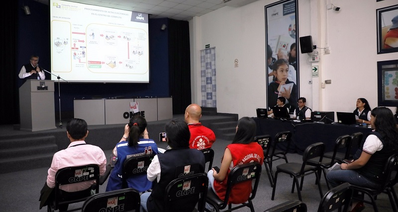 Onpe realizó Simulacro del Sistema de Cómputo Electoral para consulta vecinal en Trujillo