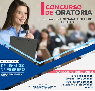 Gerencia de Educación de Trujillo organiza el I Concurso de Oratoria