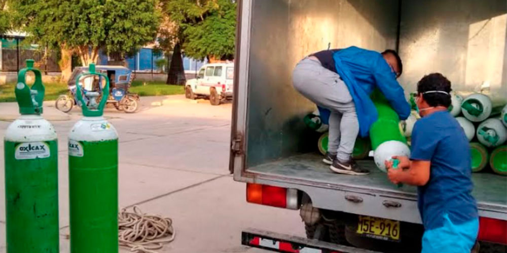 Chepén: vecinos organizan colecta y adquirieron balones de oxígeno para enfermos con covid-19