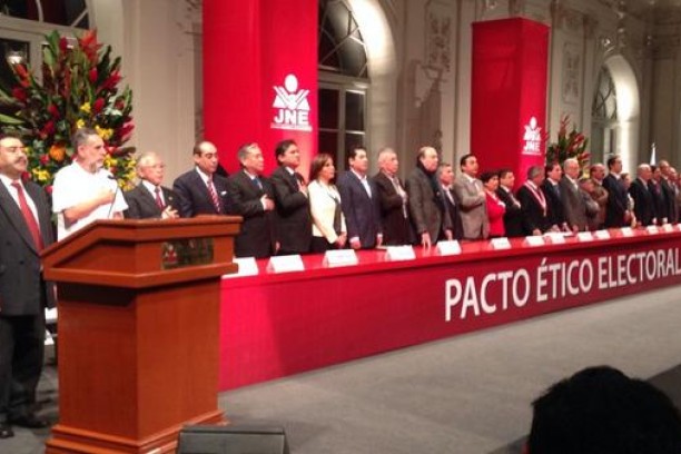Elecciones 2016: este 16 de diciembre partidos firmarán Pacto Ético Electoral